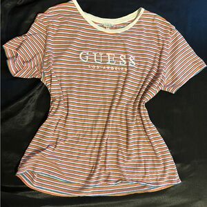 Vintage thrifted guess striped soft tshirt